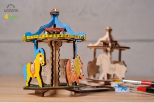 3D coloring model «Merry-go-round»